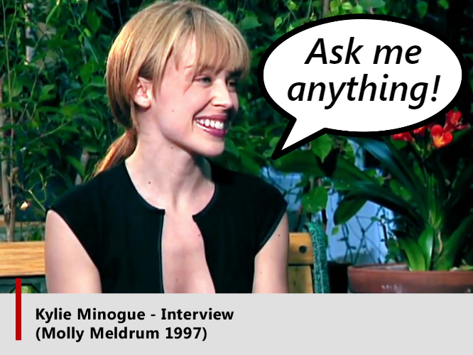 Kylie Minogue interview Blank Meme Template