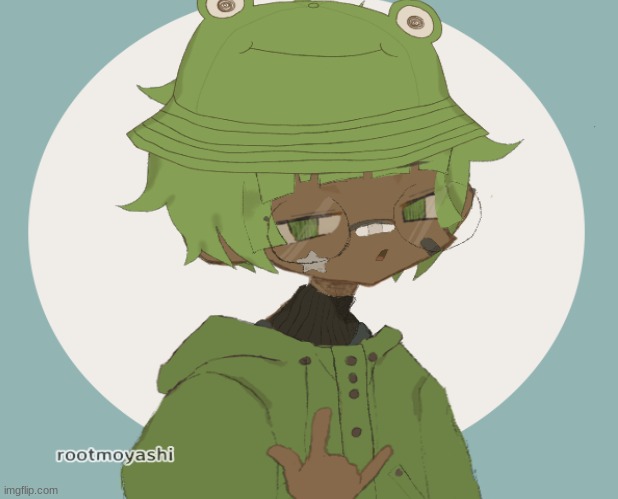Anime Boy F R O G | image tagged in frogs | made w/ Imgflip meme maker