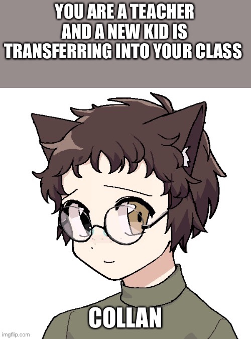 You can also be other kids | YOU ARE A TEACHER AND A NEW KID IS TRANSFERRING INTO YOUR CLASS | made w/ Imgflip meme maker