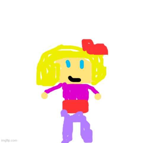 paula drawn by kasey | image tagged in blank white template | made w/ Imgflip meme maker