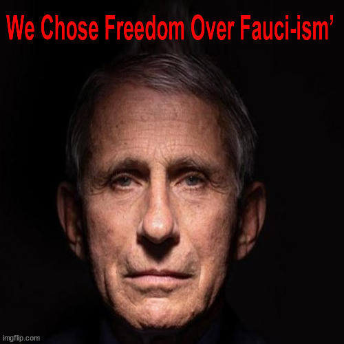 Freedom | image tagged in dr fauci | made w/ Imgflip meme maker