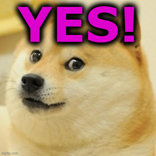 Doge Meme | YES! | image tagged in memes,doge | made w/ Imgflip meme maker