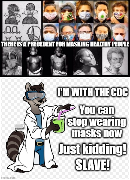 This part of the movie has grown old. | THERE IS A PRECEDENT FOR MASKING HEALTHY PEOPLE; I'M WITH THE CDC; You can stop wearing masks now; Just kidding! SLAVE! | image tagged in the great awakening,cdc guidelines,masking healthy people | made w/ Imgflip meme maker