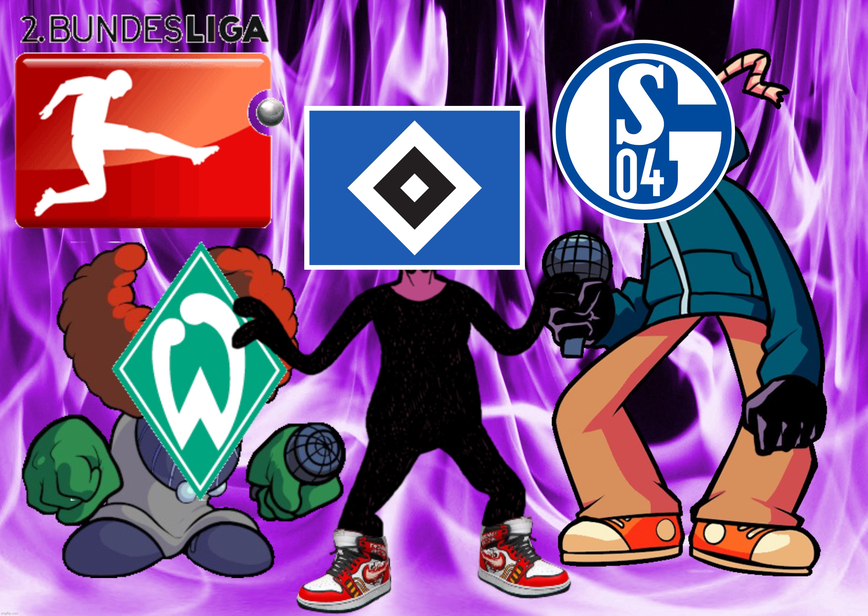 Bundesliga 2 for the next season would be lit! (FNF version) | image tagged in memes,bundesliga 2,werder bremen,hsv,schalke 04,friday night funkin | made w/ Imgflip meme maker