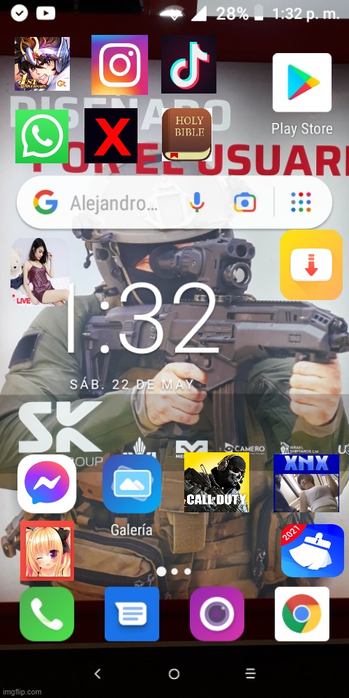 fondo celular Blank Meme Template