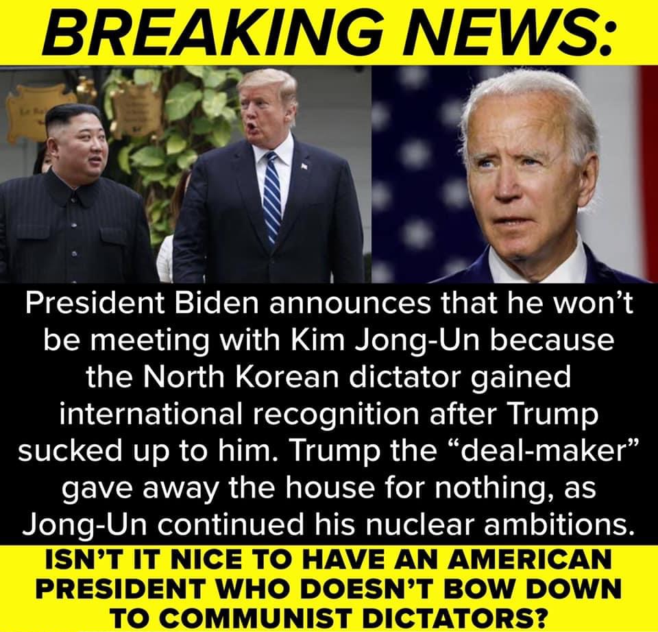 High Quality Joe Biden North Korea Blank Meme Template
