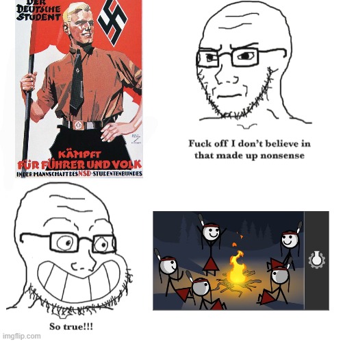 "Aryan" and "Indian" have similar origin stories. | image tagged in i don't believe in that made up nonsense so true,memes,funny,cgp grey,nazi,native american | made w/ Imgflip meme maker