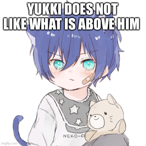 YUKKI DOES NOT LIKE WHAT IS ABOVE HIM | made w/ Imgflip meme maker