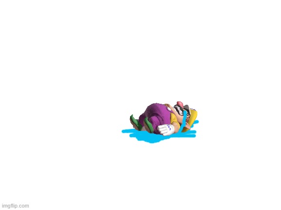 wario dies for being unsucsessful.mp4 | image tagged in blank white template | made w/ Imgflip meme maker
