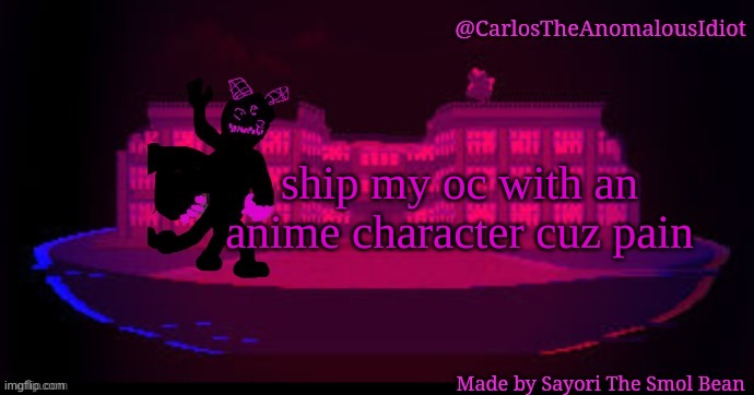 explain why as well | ship my oc with an anime character cuz pain | made w/ Imgflip meme maker