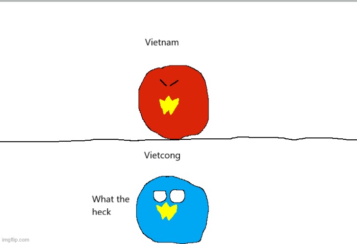 Vietnam flag x Congo flag | image tagged in mix,countryballs | made w/ Imgflip meme maker