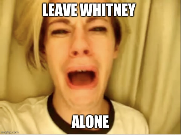 Leave Britney Alone | LEAVE WHITNEY; ALONE | image tagged in leave britney alone | made w/ Imgflip meme maker