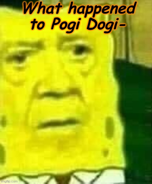 ;-; | What happened to Pogi Dogi- | made w/ Imgflip meme maker