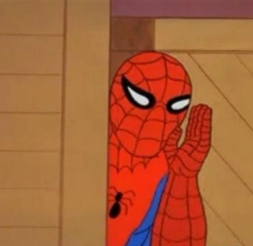 Spiderman says Blank Meme Template