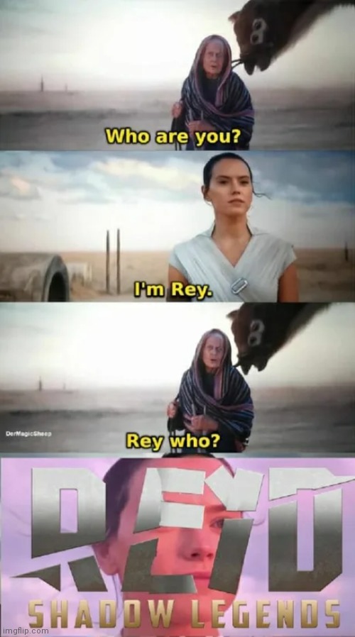 Rey shadow legends | image tagged in raid shadow legends,fun,funny memes,memes,too funny,funny meme,memes | made w/ Imgflip meme maker