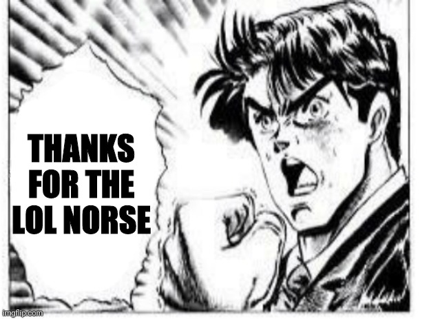 Anime | THANKS FOR THE LOL NORSE | image tagged in anime | made w/ Imgflip meme maker