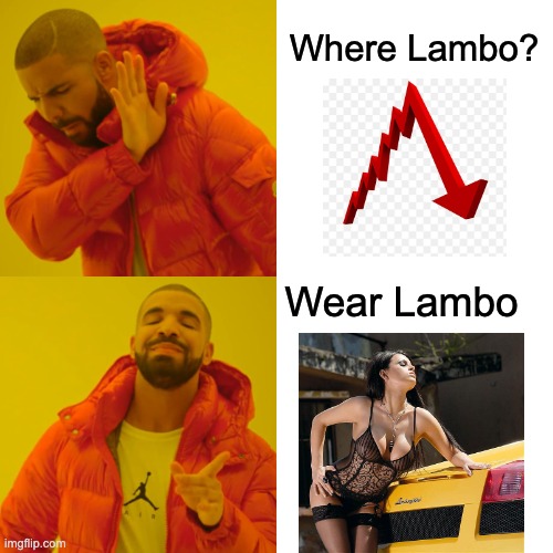 Crypto Drake | Where Lambo? Wear Lambo | image tagged in memes,drake hotline bling,cryptocurrency,crypto | made w/ Imgflip meme maker