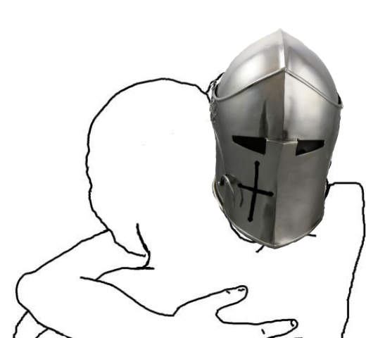 Crusaders hug Blank Meme Template