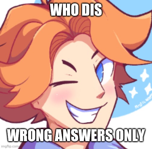 ¯\_(ツ)_/¯ | WHO DIS; WRONG ANSWERS ONLY | made w/ Imgflip meme maker