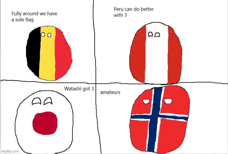 Norway has 9 | image tagged in comics,numbers,countryballs | made w/ Imgflip meme maker