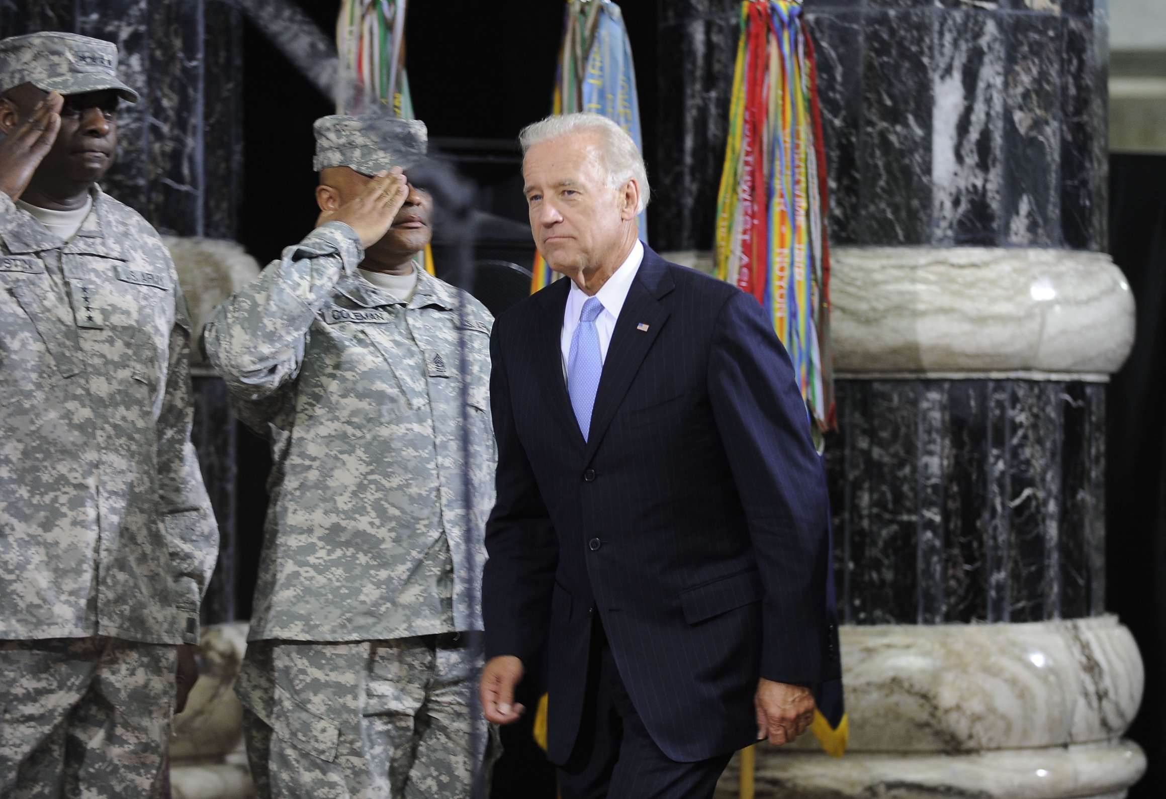 High Quality Joe Biden saluted Blank Meme Template