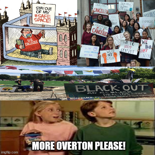 More Overton Please! | MORE OVERTON PLEASE! | image tagged in overton,dipshits,whiny little baby people | made w/ Imgflip meme maker