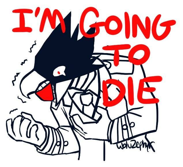 i'm going to die tokoyami Blank Meme Template