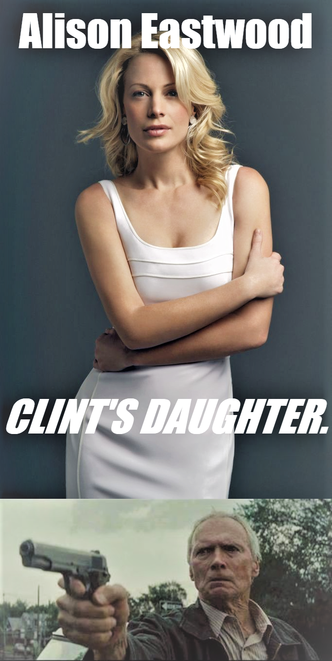 High Quality Alison Eastwood Clint's daughter Blank Meme Template
