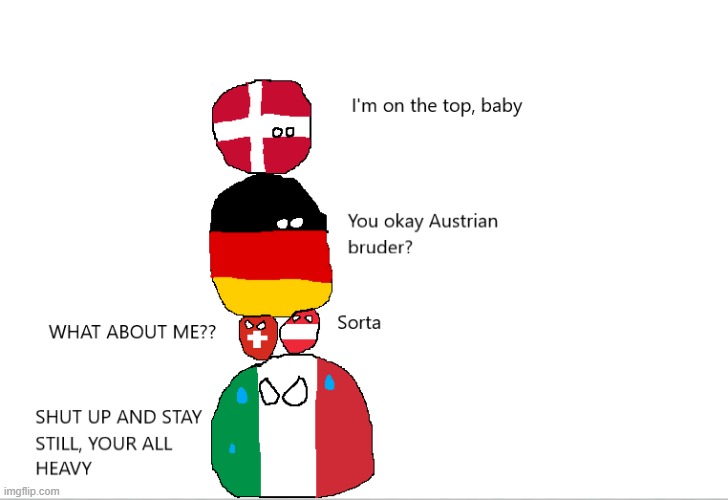 European Pile | image tagged in germanic,countryballs,comic | made w/ Imgflip meme maker