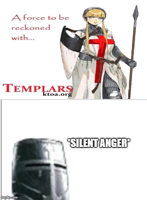 purge it. | *SILENT ANGER* | image tagged in crusader,anime,heresy | made w/ Imgflip meme maker