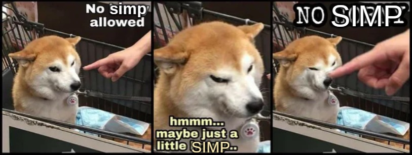 image tagged in no simp | made w/ Imgflip meme maker