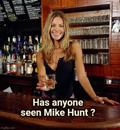 Brandy | Has anyone seen Mike Hunt ? | image tagged in brandy | made w/ Imgflip meme maker