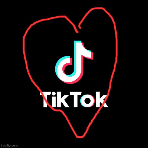 I love tiktok | image tagged in tiktok logo,i love tiktok,tiktok rules,tiktok,oh boy here comes the hate | made w/ Imgflip meme maker