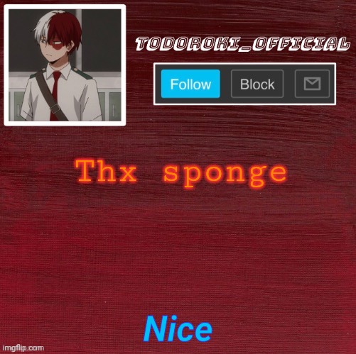 Pog | Thx sponge; Nice | made w/ Imgflip meme maker