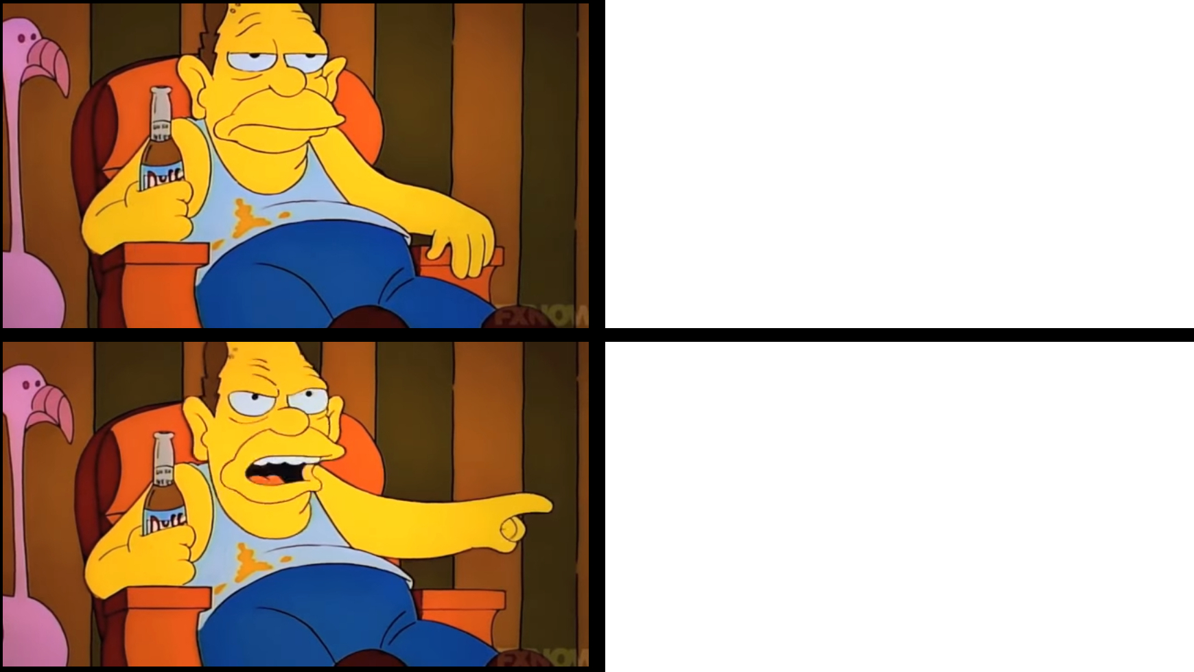 High Quality abe simpson watches TV Blank Meme Template