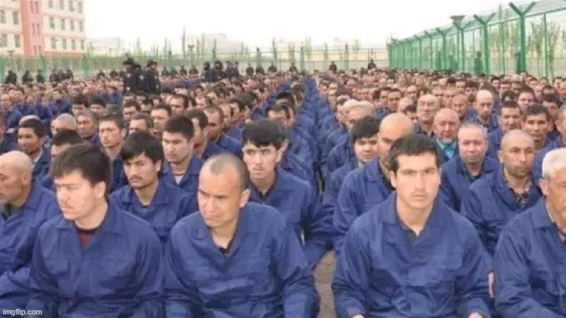 Uighur Concentration Camp | image tagged in uighur concentration camp,china | made w/ Imgflip meme maker