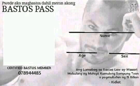 Bastos Pass Blank Meme Template