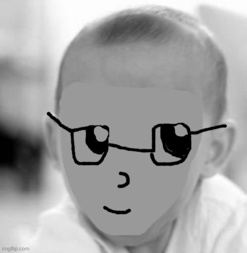 Baby with glasses | image tagged in glasses,baby,drawing,art,cute | made w/ Imgflip meme maker