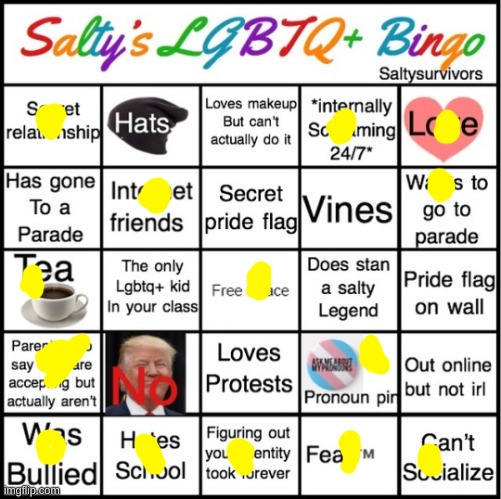 LGBTQ+ | image tagged in the pride bingo | made w/ Imgflip meme maker