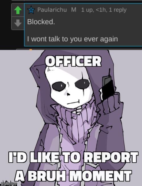 i literally just got blocked by the most innocent person here | made w/ Imgflip meme maker