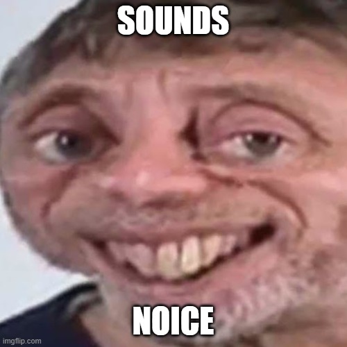 Noice | SOUNDS NOICE | image tagged in noice | made w/ Imgflip meme maker