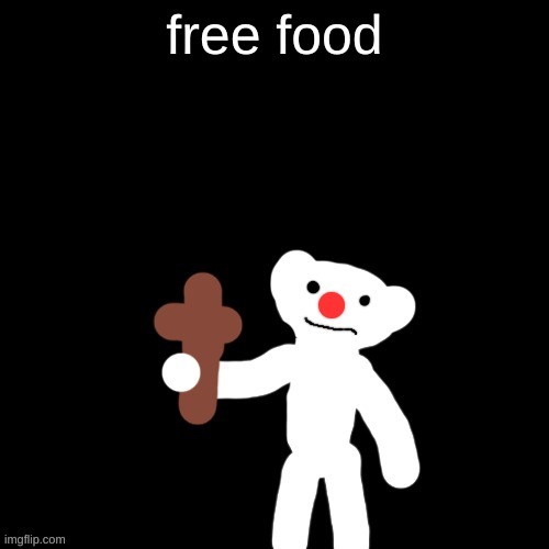 Nurpo holding a Cross | free food | image tagged in nurpo holding a cross | made w/ Imgflip meme maker