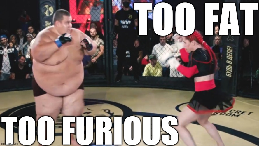It's a Sequel | TOO FAT; TOO FURIOUS | image tagged in too funny,fat,fast and furious,fight club,fat woman with cake | made w/ Imgflip meme maker