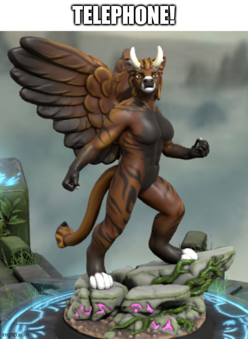 Made with Heroforge. Any other famous furries I should make? | TELEPHONE! | made w/ Imgflip meme maker