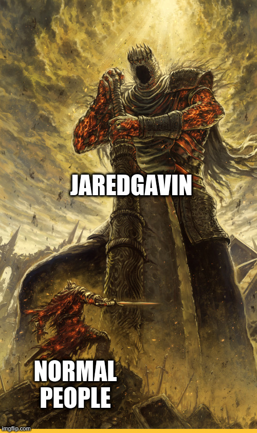 Fantasy Painting | JAREDGAVIN NORMAL PEOPLE | image tagged in fantasy painting | made w/ Imgflip meme maker