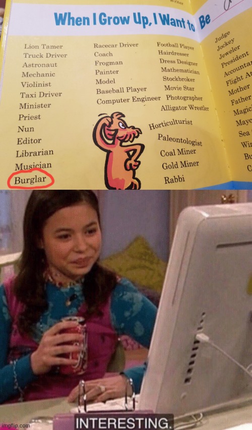 image tagged in icarly interesting | made w/ Imgflip meme maker