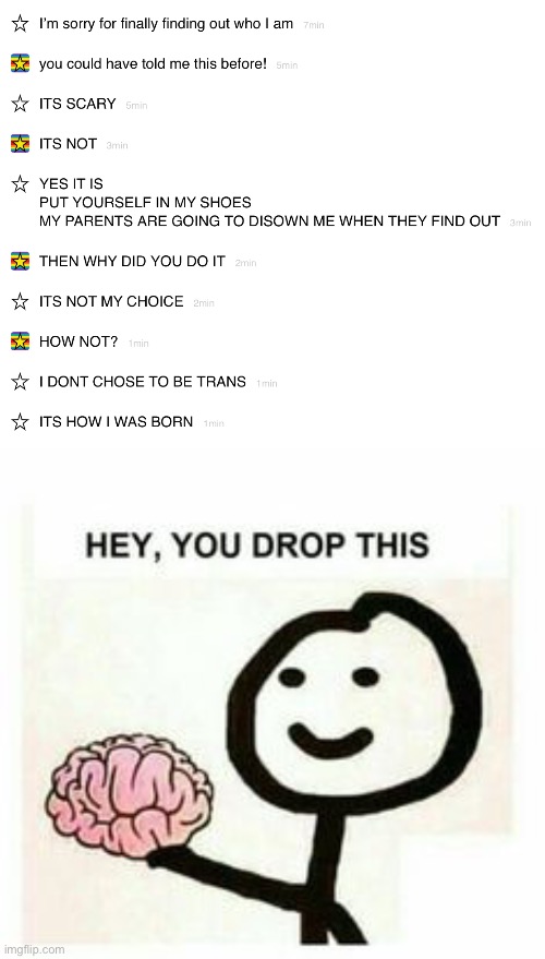 My dms after coming out as trans: | made w/ Imgflip meme maker