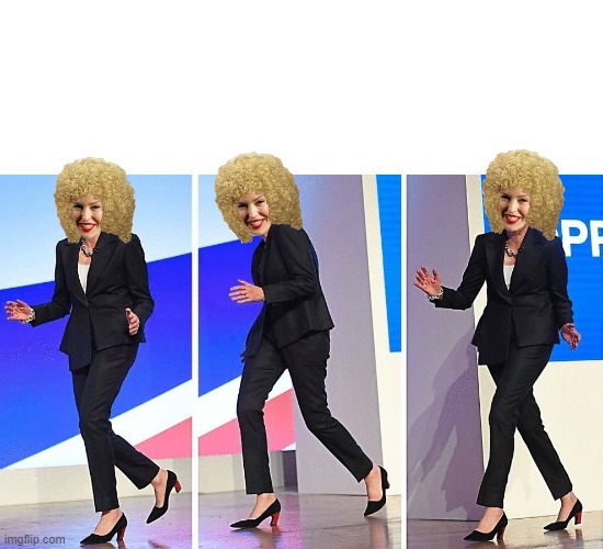 Theresa May Walking | image tagged in theresa may walking | made w/ Imgflip meme maker