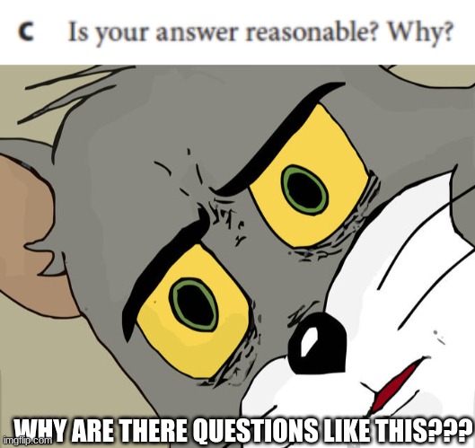 WHY ARE THERE QUESTIONS LIKE THIS??? | image tagged in memes,unsettled tom | made w/ Imgflip meme maker