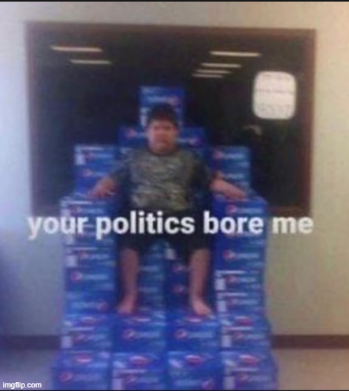 your politics bore me | image tagged in your politics bore me | made w/ Imgflip meme maker